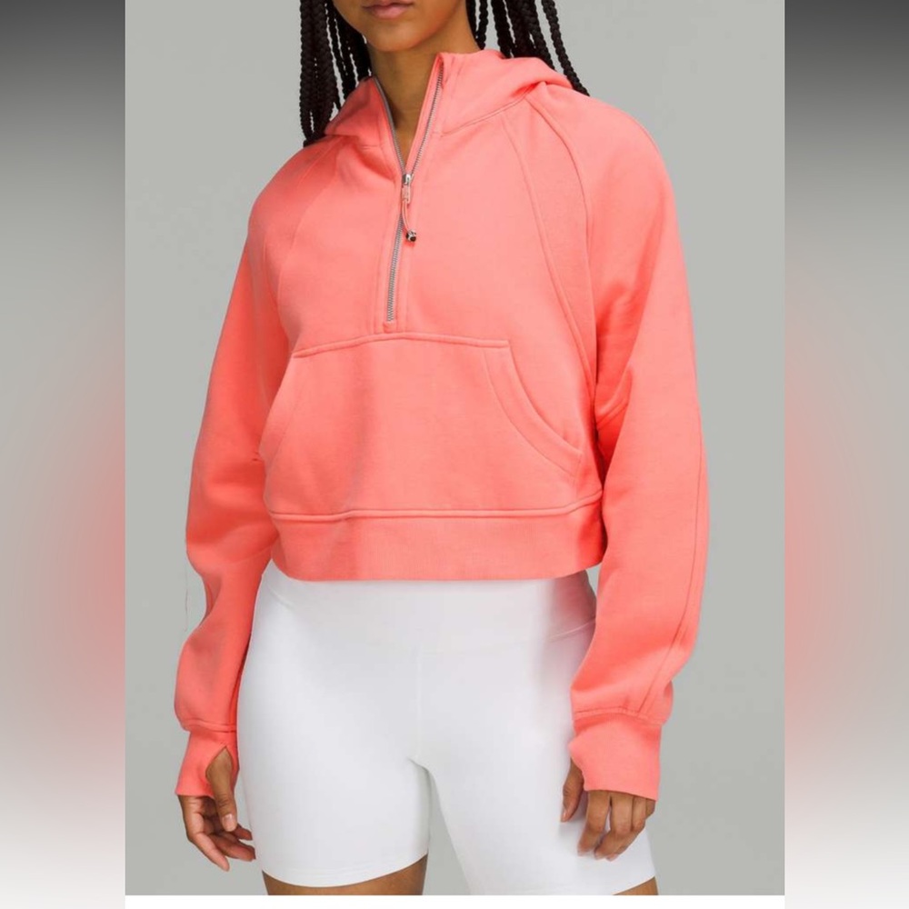 Lululemon Scuba Oversized Half-Zip Hoodie in Raspberry Cream